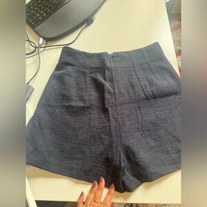 Zara High Waist Black Women's Shorts